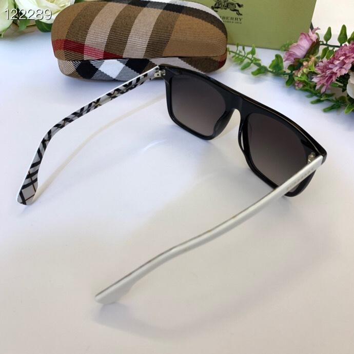 BURBERRY巴寶莉 B4276 方形墨鏡 經典格子logo內側拼接 男女款  lly1096